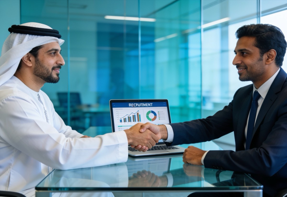 Earnjobz consultant closing a partnership with a GCC client